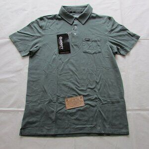 Hooey Men's Short Sleeve Hot Shot Polo T-Shirt Gray Green